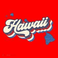 State Of Hawaii Retro Logo Santa Hat thumb 1