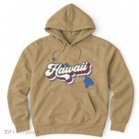 State Of Hawaii Retro Logo Hoodie thumb 0