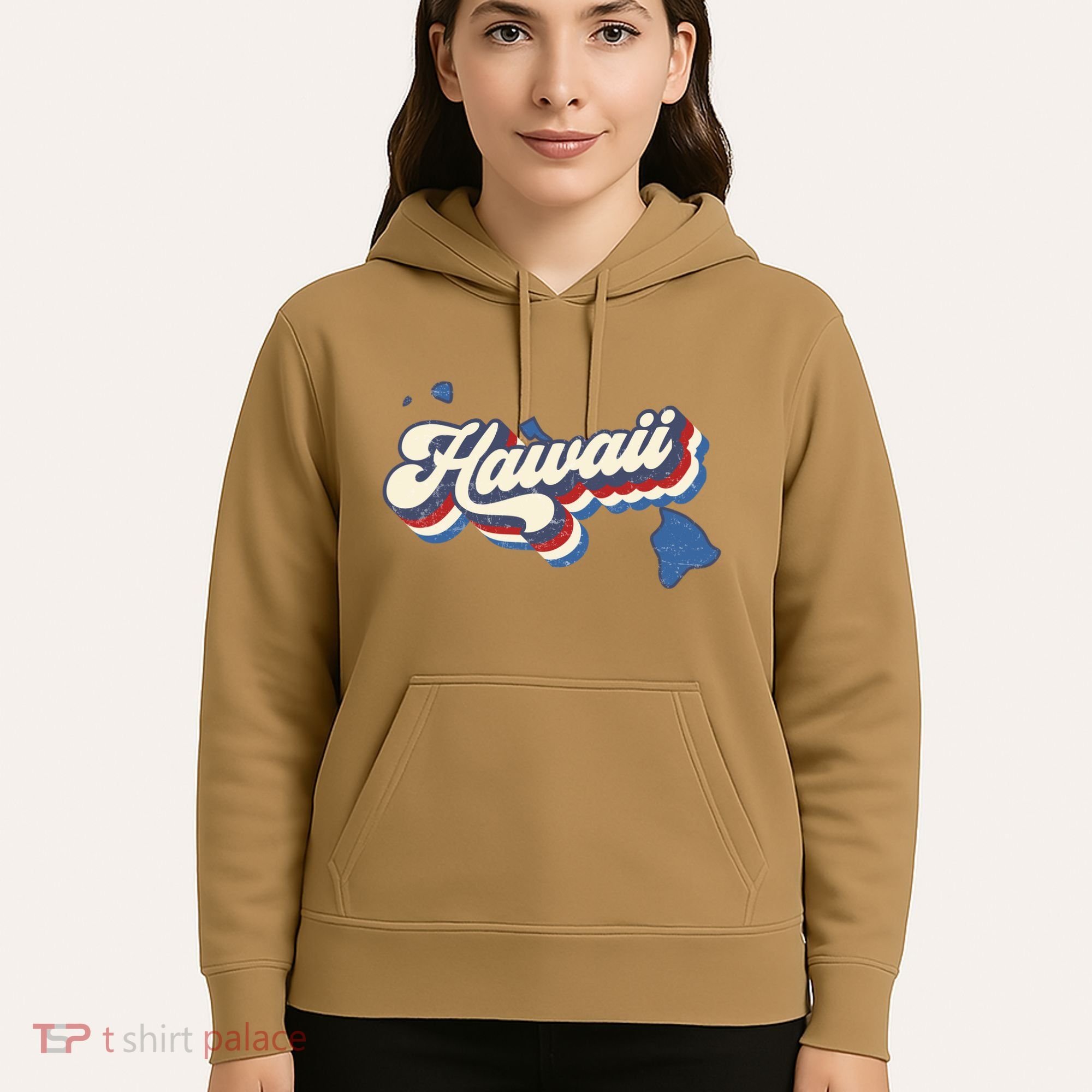 State Of Hawaii Retro Logo Hoodie