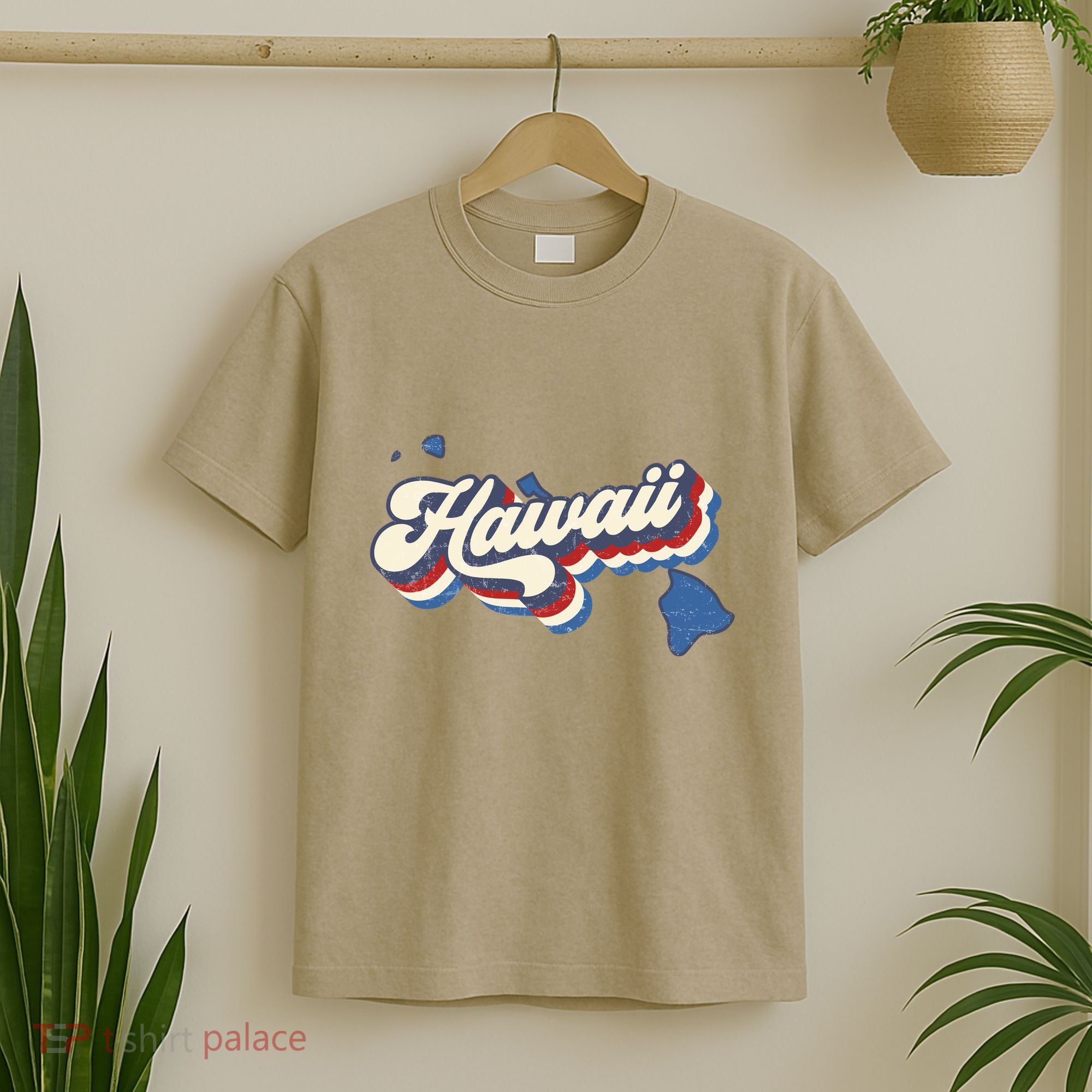 State Of Hawaii Retro Logo T-Shirt