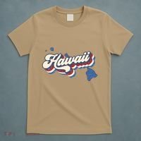 State Of Hawaii Retro Logo T-Shirt thumb 5