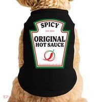Spicy Original Hot Sauce Condiment Costume Party Matching Doggie Tank thumb 0