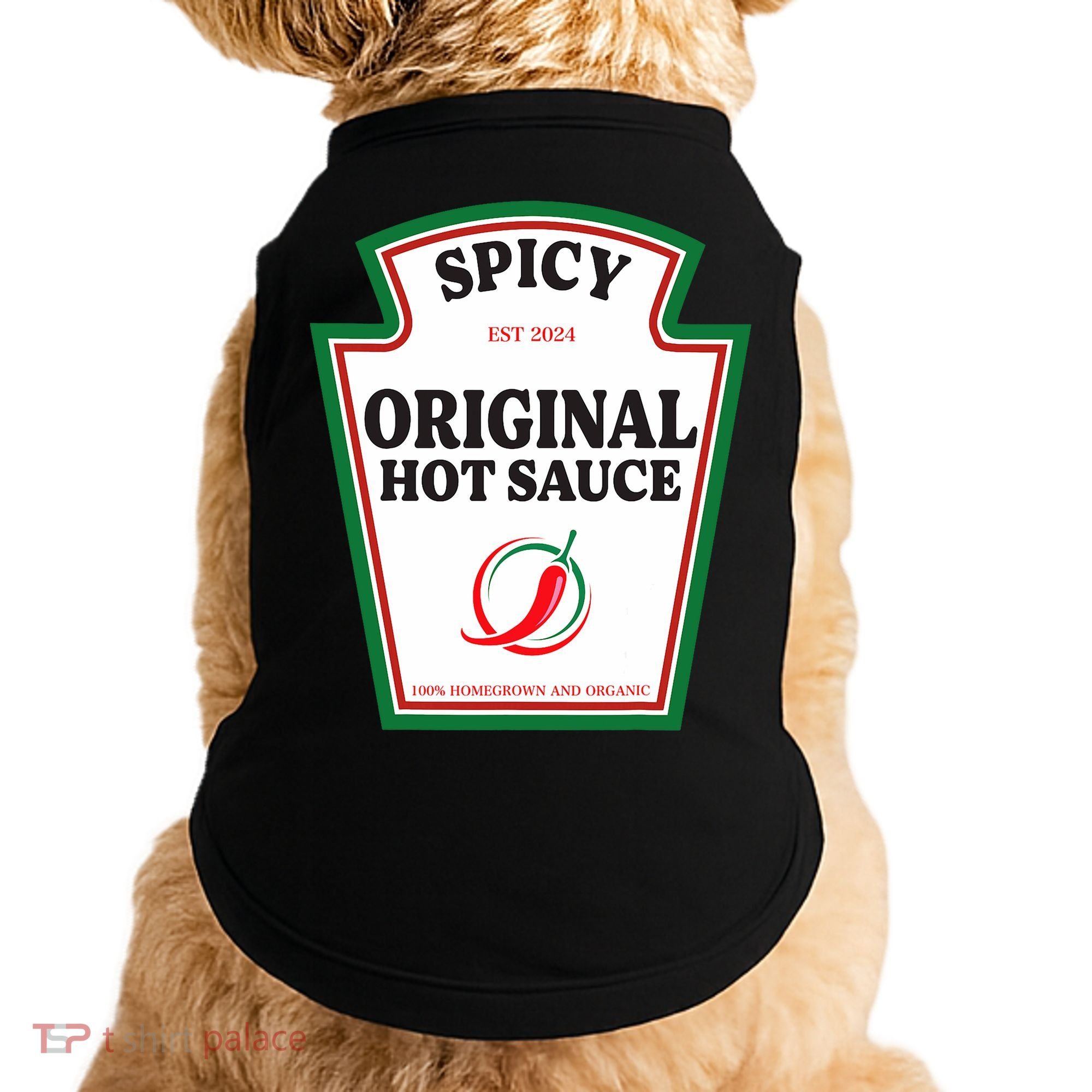 Spicy Original Hot Sauce Condiment Costume Party Matching Doggie Tank