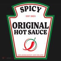 Spicy Original Hot Sauce Condiment Costume Party Matching Long Sleeve Shirt thumb 2