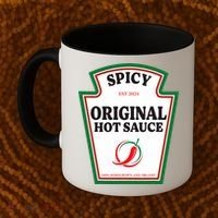 Spicy Original Hot Sauce Condiment Costume Party Matching Coffee Mug thumb 2