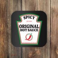 Spicy Original Hot Sauce Condiment Costume Party Matching Coaster thumb 0