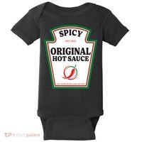 Spicy Original Hot Sauce Condiment Costume Party Matching Baby Bodysuit thumb 0