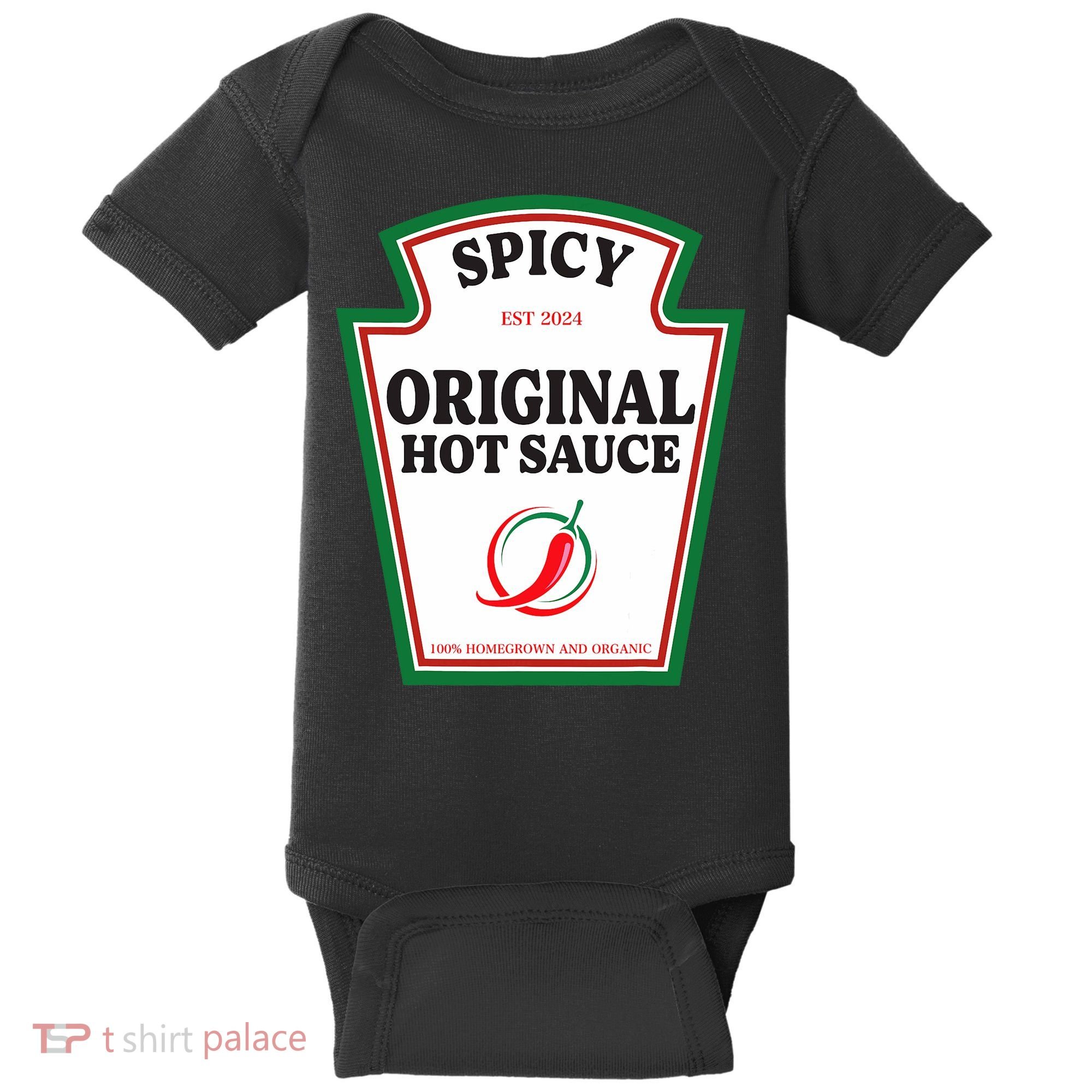 Spicy Original Hot Sauce Condiment Costume Party Matching Baby Bodysuit