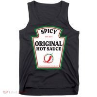 Spicy Original Hot Sauce Condiment Costume Party Matching Tank Top thumb 0