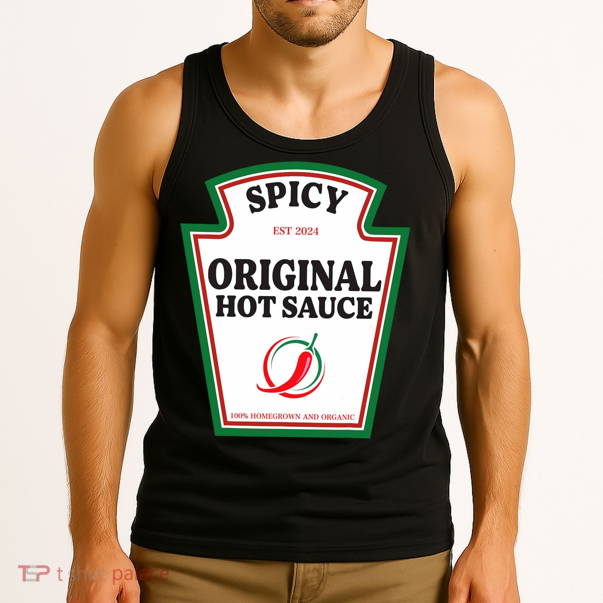 Spicy Original Hot Sauce Condiment Costume Party Matching Tank Top