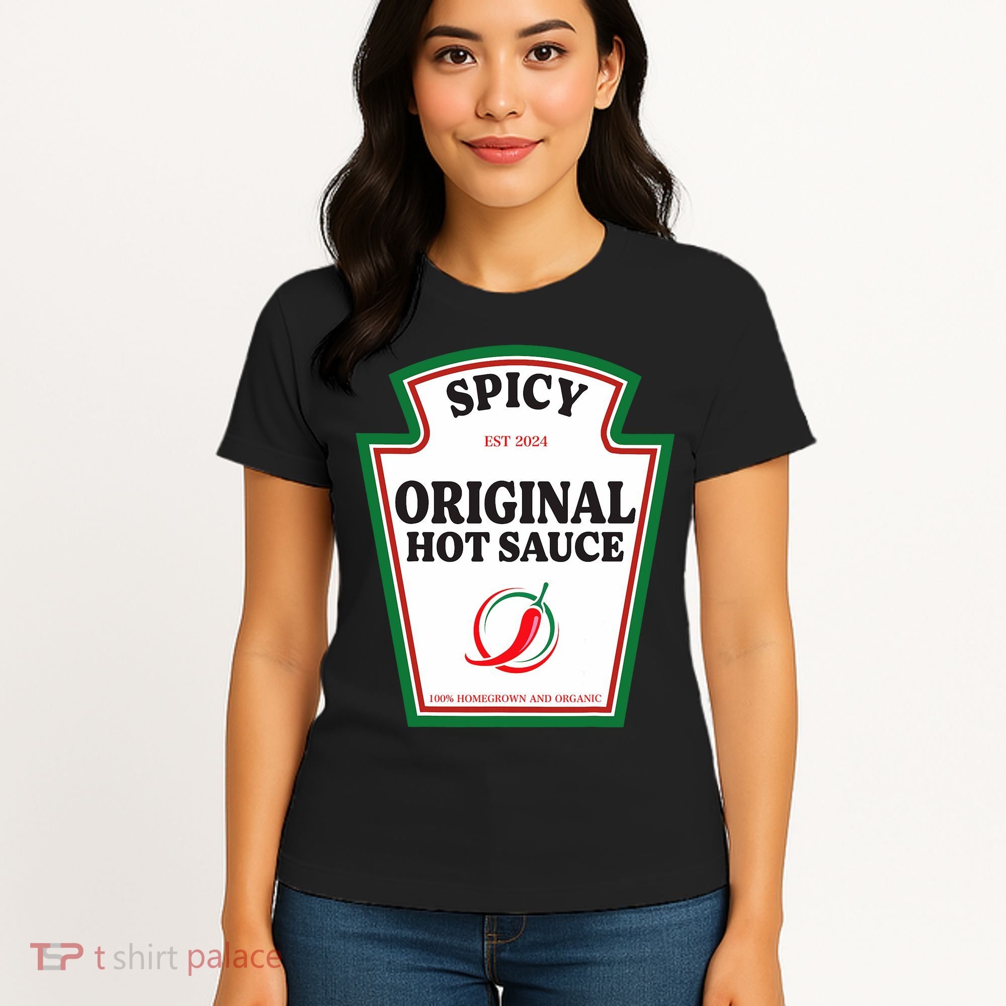 Spicy Original Hot Sauce Condiment Costume Party Matching Women's T-Shirt