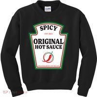 Spicy Original Hot Sauce Condiment Costume Party Matching Kids Sweatshirt thumb 0
