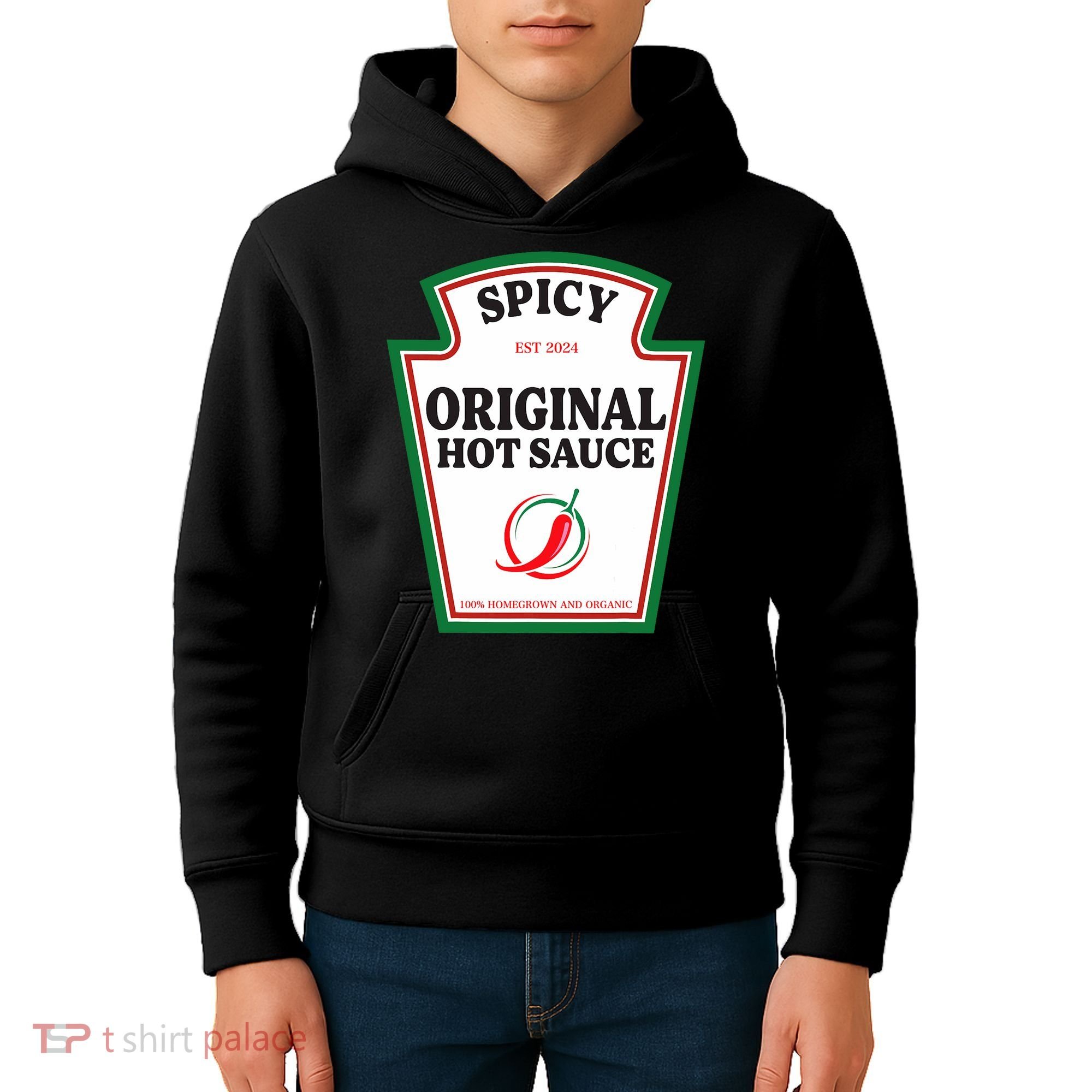 Spicy Original Hot Sauce Condiment Costume Party Matching Kids Hoodie
