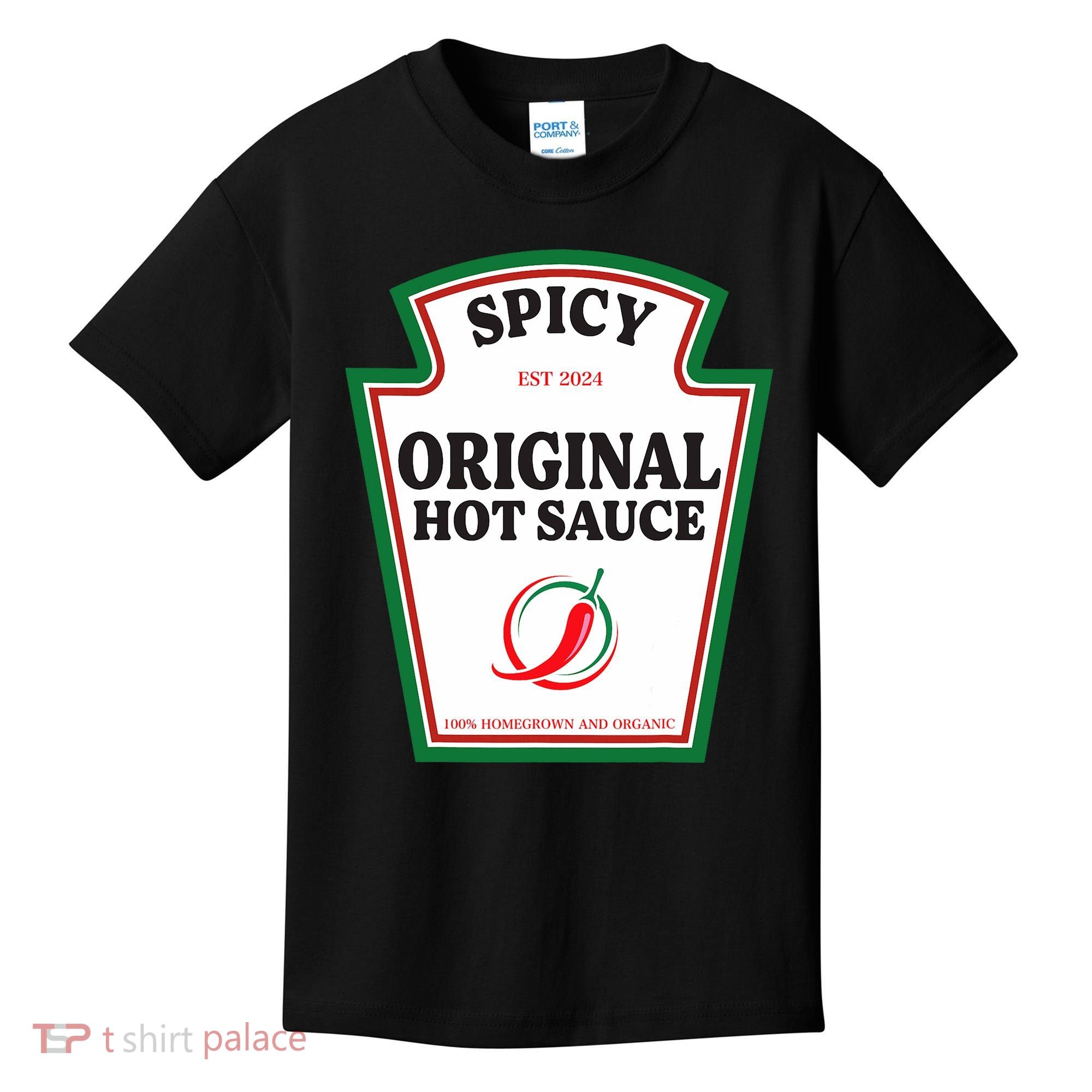 Spicy Original Hot Sauce Condiment Costume Party Matching Kids T-Shirt
