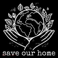 Save Our Home Earth Day Women's Hoodie thumb 2