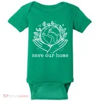 Save Our Home Earth Day Baby Bodysuit thumb 0