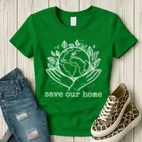 Save Our Home Earth Day Women's T-Shirt thumb 3