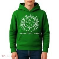 Save Our Home Earth Day Kids Hoodie thumb 4