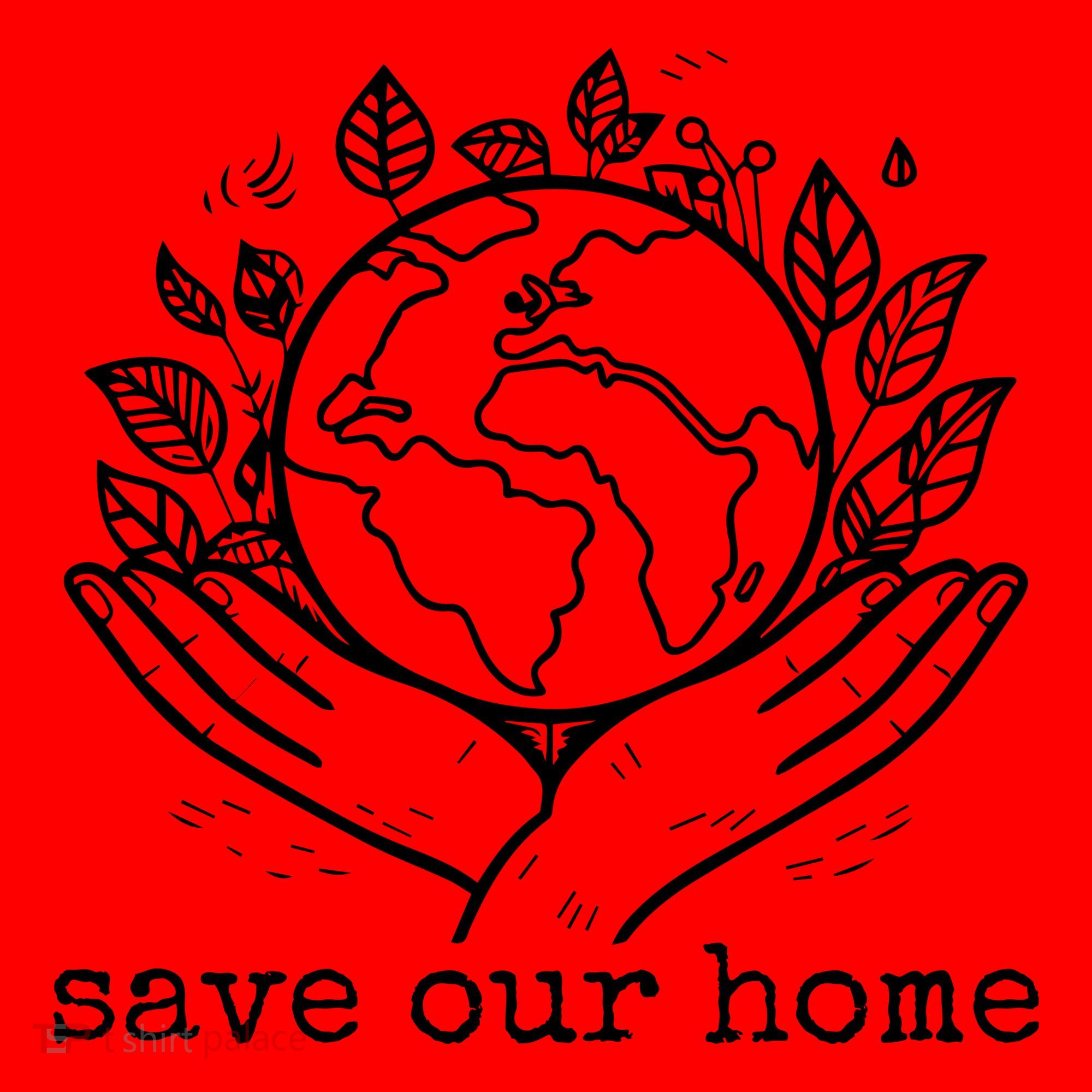 Save Our Home Earth Day Santa Hat