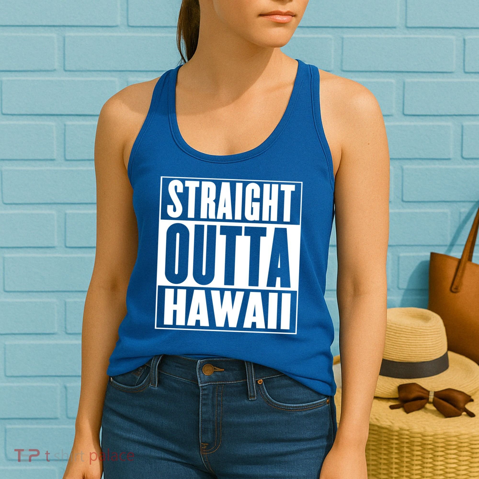 Straight Outta Hawaii Gift Cute Gift Women's Tank Top