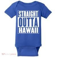 Straight Outta Hawaii Gift Cute Gift Baby Bodysuit thumb 0