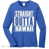 Straight Outta Hawaii Gift Cute Gift Women's Long Sleeve Shirt thumb 0