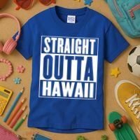 Straight Outta Hawaii Gift Cute Gift Kids T-Shirt thumb 3
