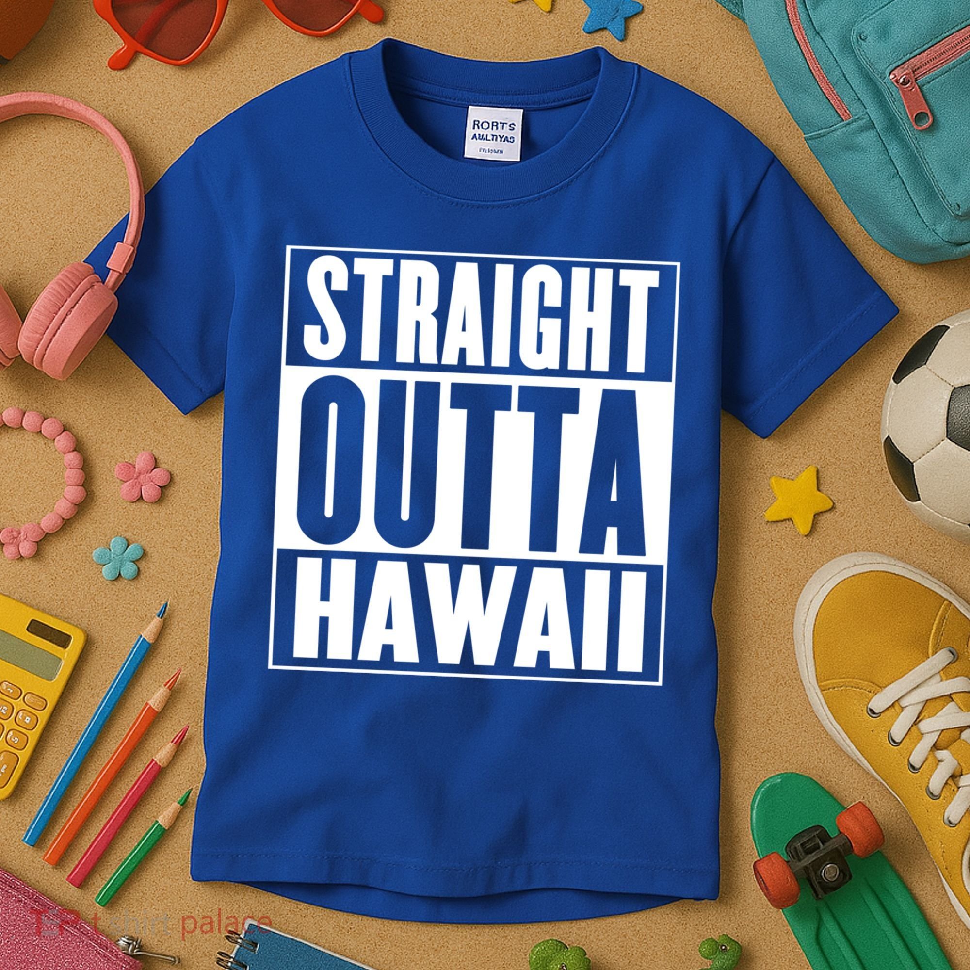 Straight Outta Hawaii Gift Cute Gift Kids T-Shirt