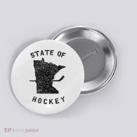 State Of Hockey Minnesota Button thumb 0