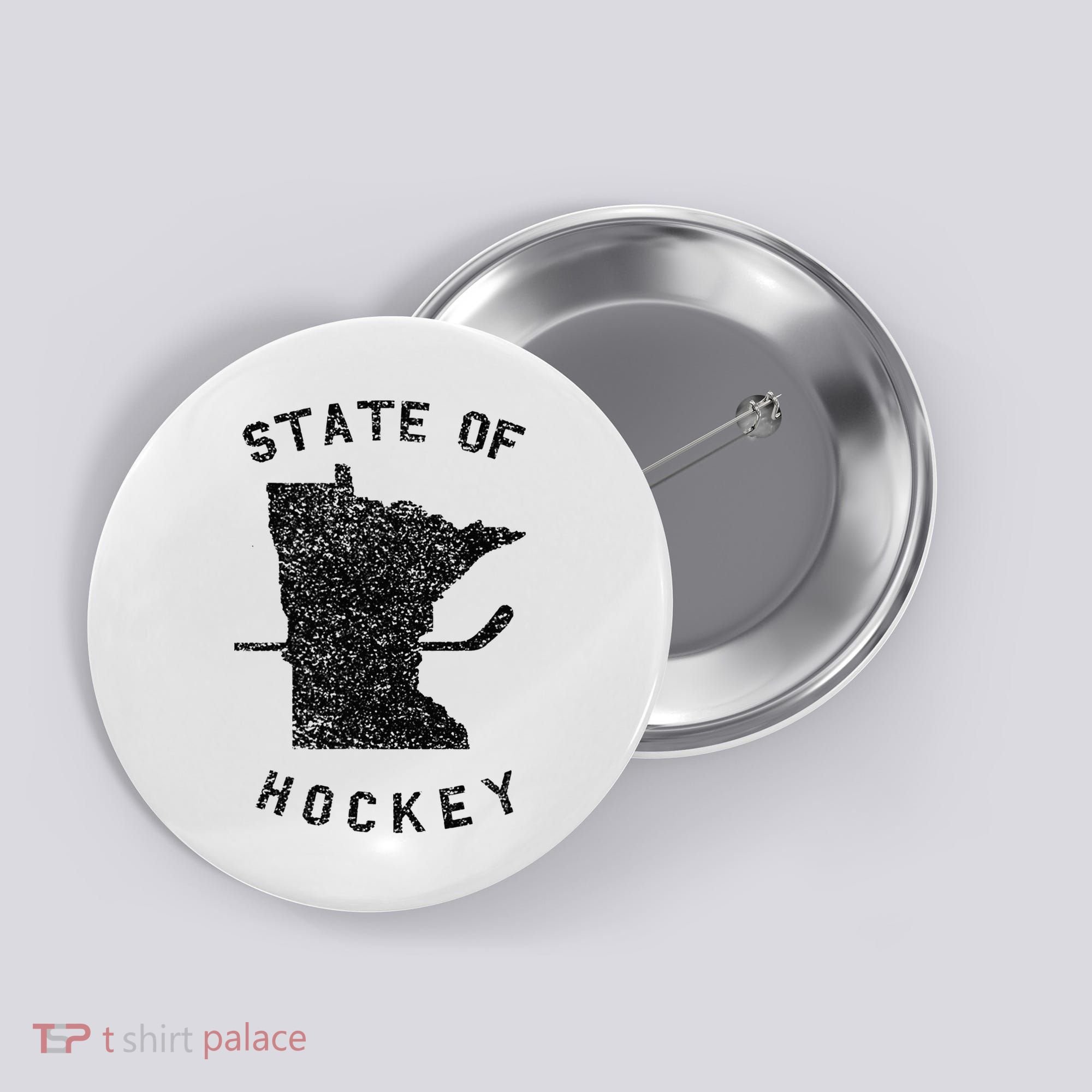 State Of Hockey Minnesota Button