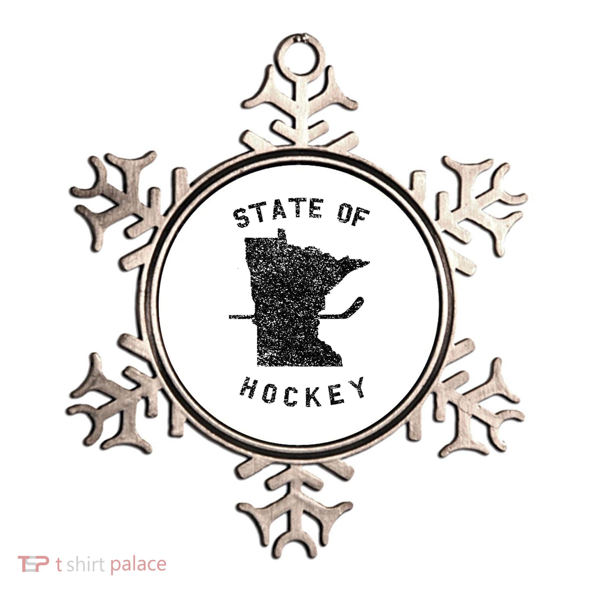 State Of Hockey Minnesota Ornament