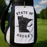 State Of Hockey Minnesota Golf Towel thumb 2