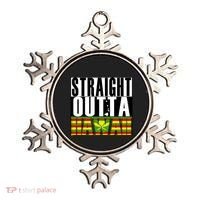 Straight Outta Hawaii Flag By Hawaii Nei All Day Gift Ornament thumb 0