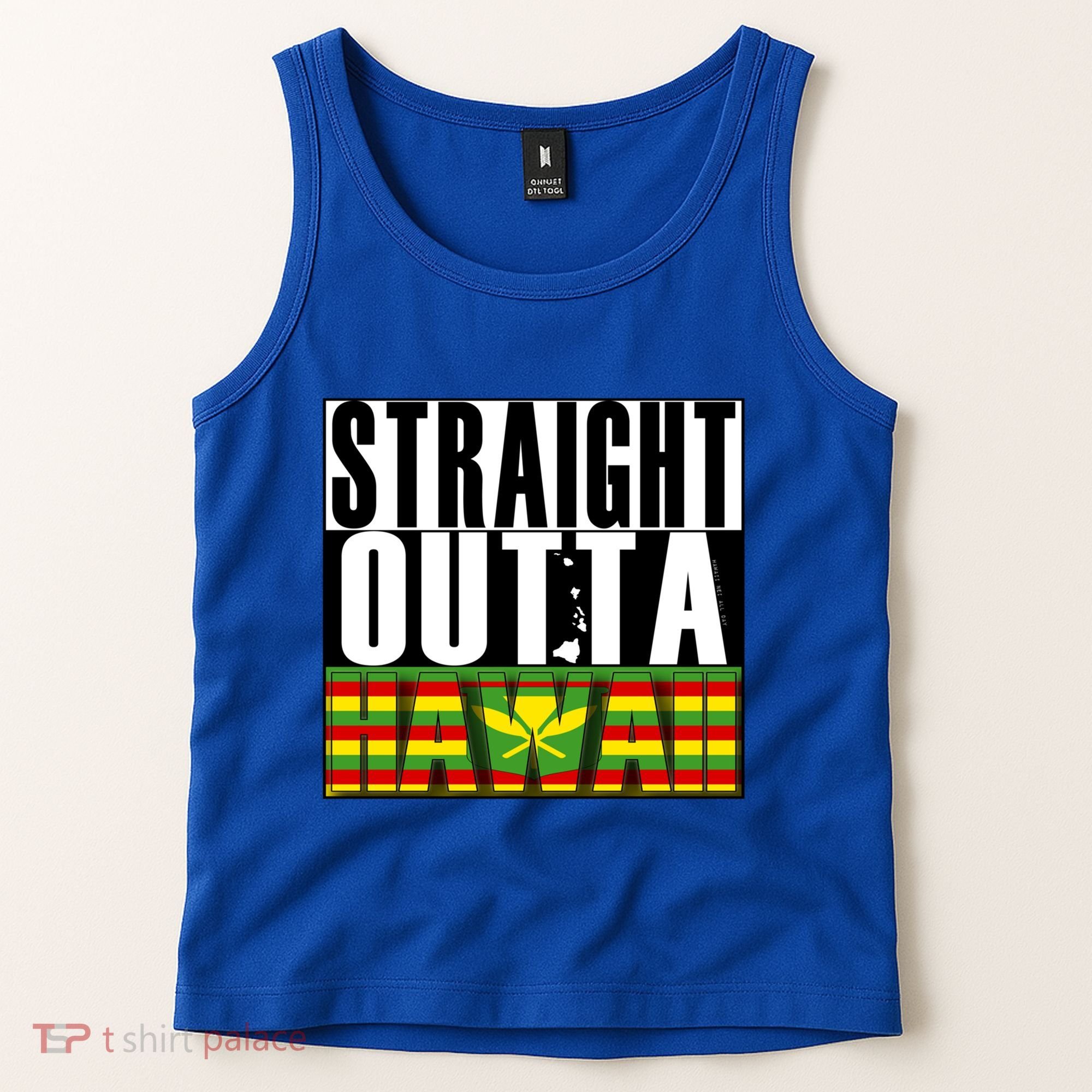 Straight Outta Hawaii Flag By Hawaii Nei All Day Gift Tank Top