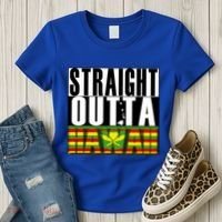 Straight Outta Hawaii Flag By Hawaii Nei All Day Gift Women's T-Shirt thumb 3
