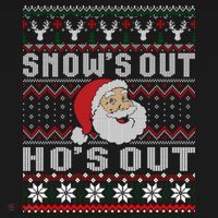 Snows Out Ho Ho Hos Sweater Style Christmas Santa Ugly Xmas Gift Women's Hoodie thumb 2