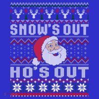 Snows Out Ho Ho Hos Sweater Style Christmas Santa Ugly Xmas Gift Mousepad thumb 1