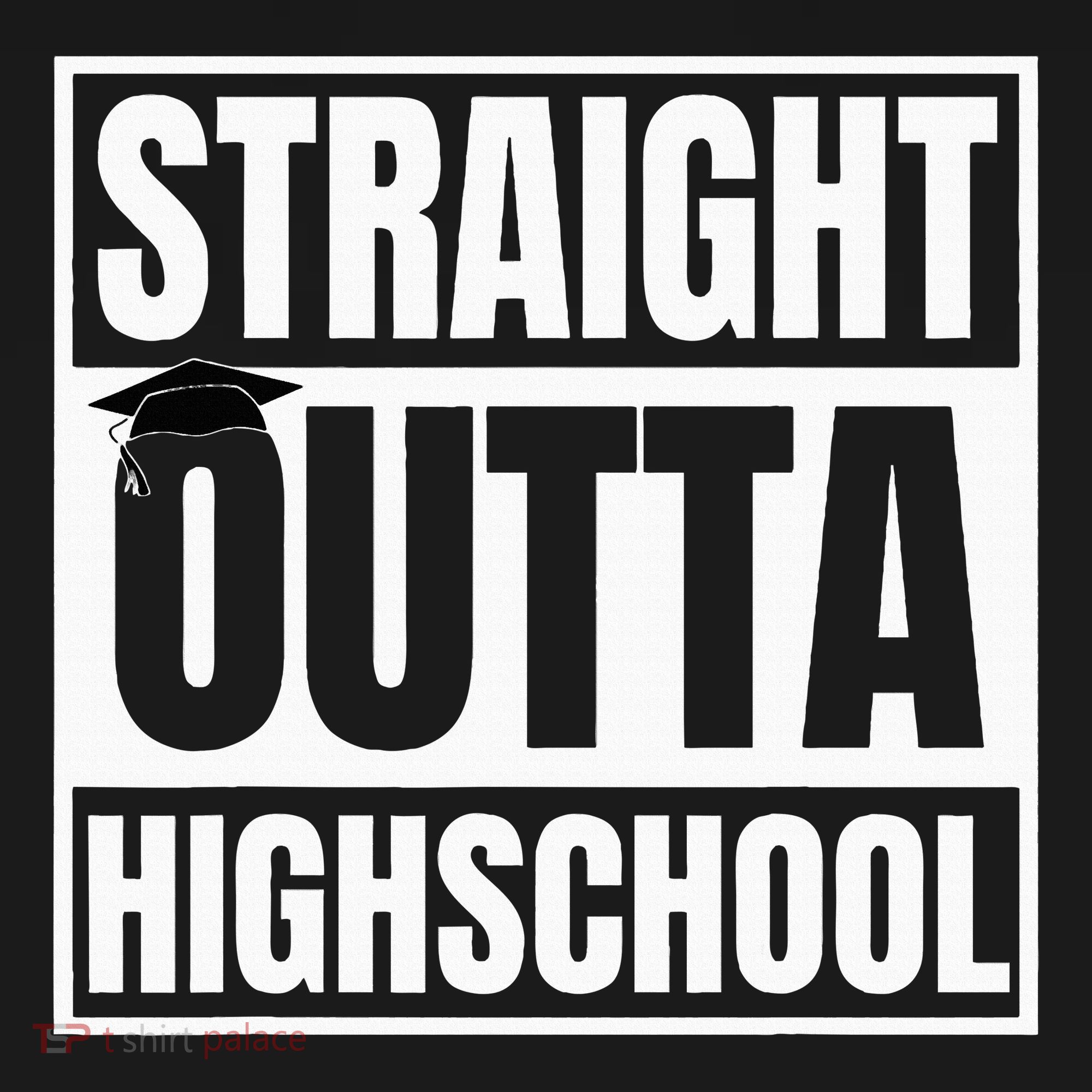 Straight Outta Highschool Graduation First Day Of School Apron