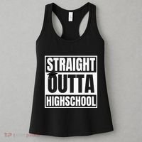 Straight Outta Highschool Graduation First Day Of School Women's Tank Top thumb 3