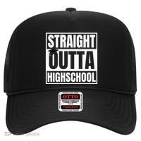 Straight Outta Highschool Graduation First Day Of School Hat thumb 0