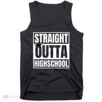 Straight Outta Highschool Graduation First Day Of School Tank Top thumb 0