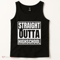 Straight Outta Highschool Graduation First Day Of School Tank Top thumb 2