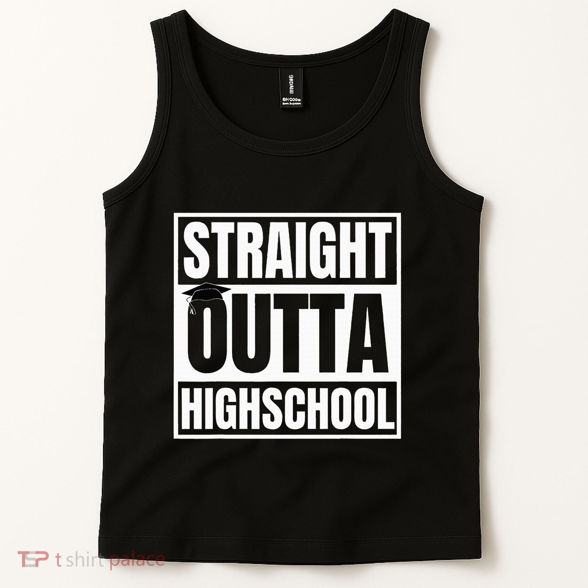 Straight Outta Highschool Graduation First Day Of School Tank Top