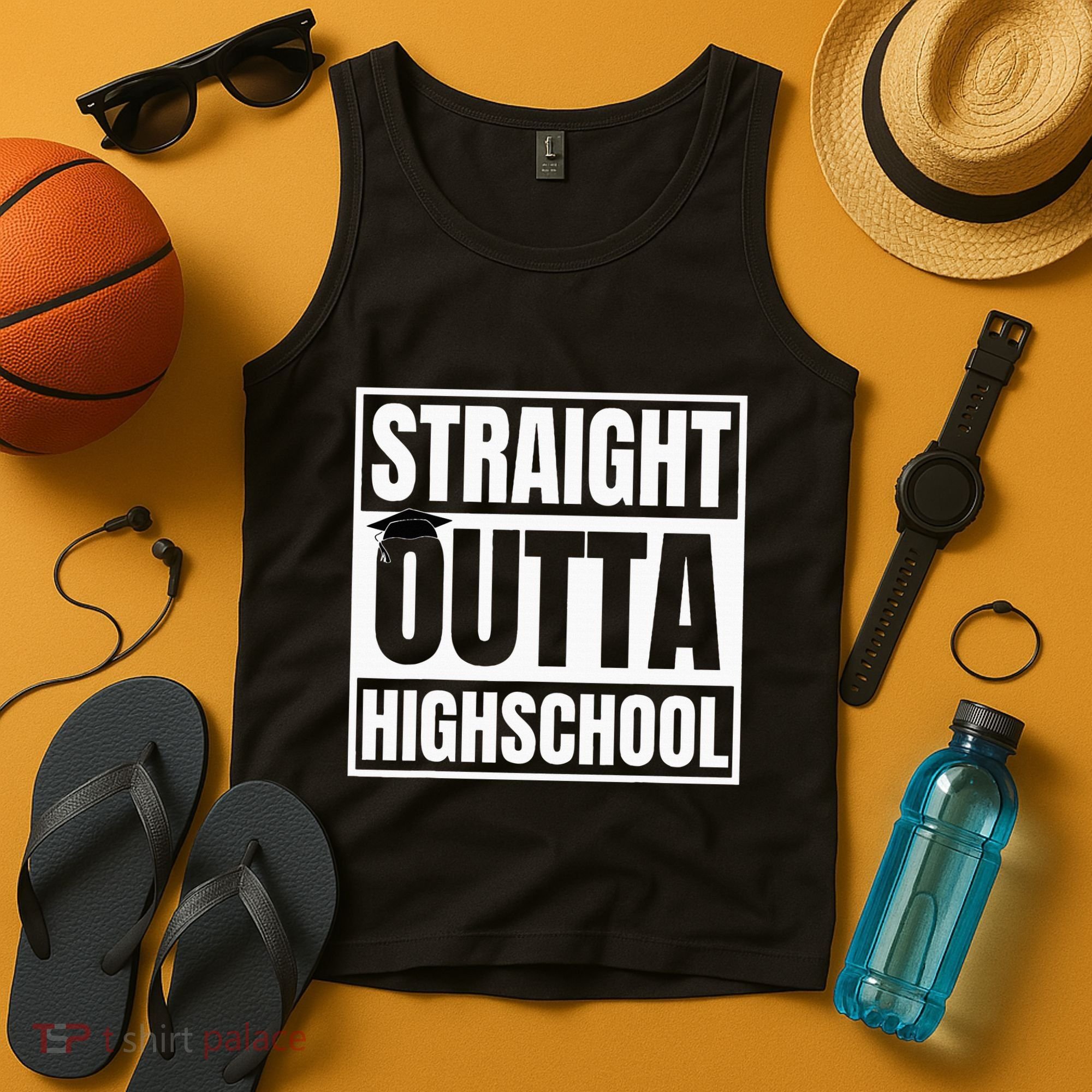 Straight Outta Highschool Graduation First Day Of School Tank Top