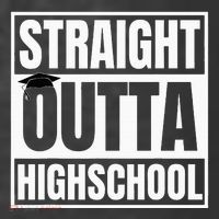 Straight Outta Highschool Graduation First Day Of School Women's Hoodie thumb 2