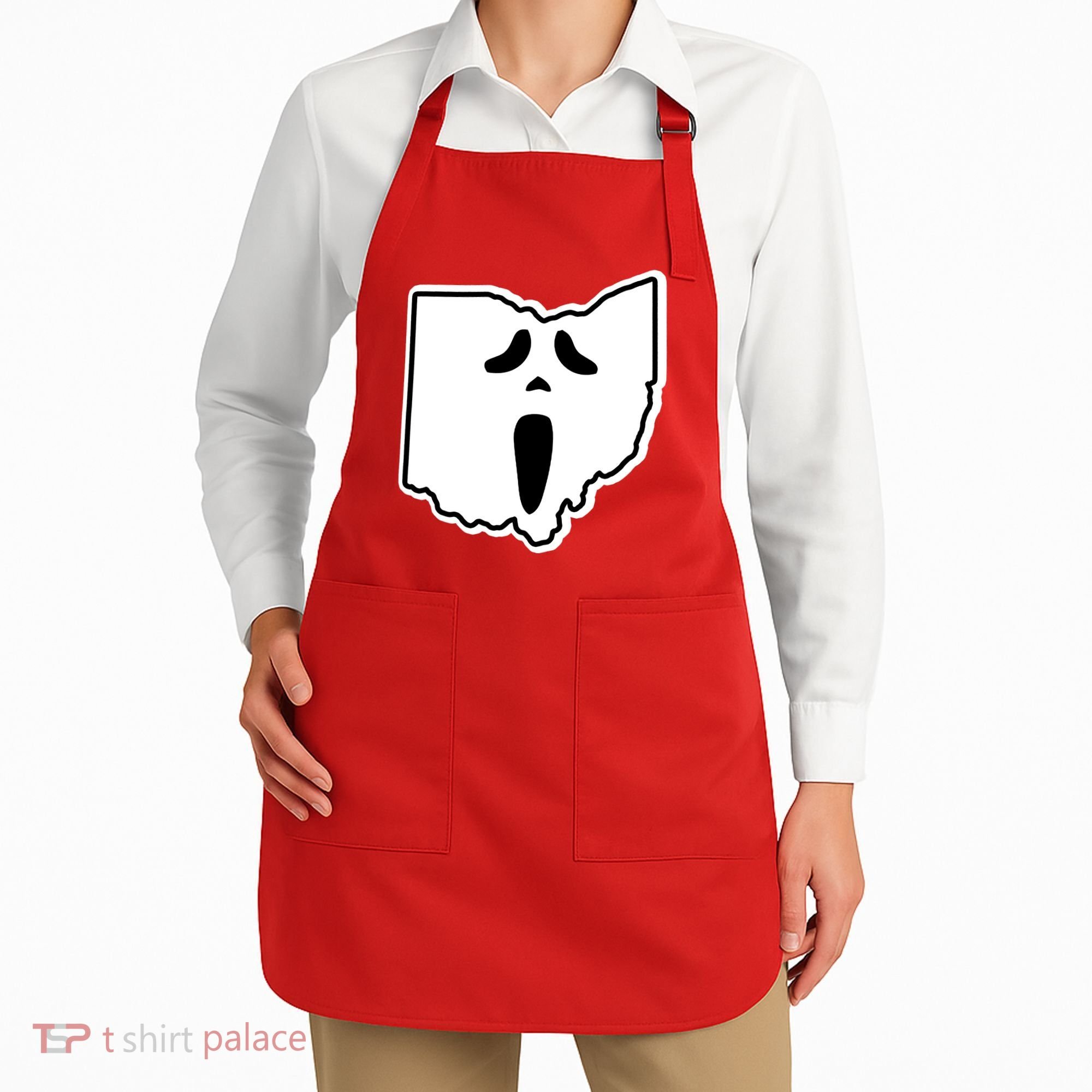Scream Ohio Halloween Apron