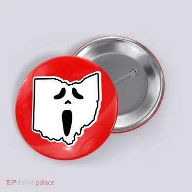 Scream Ohio Halloween Button