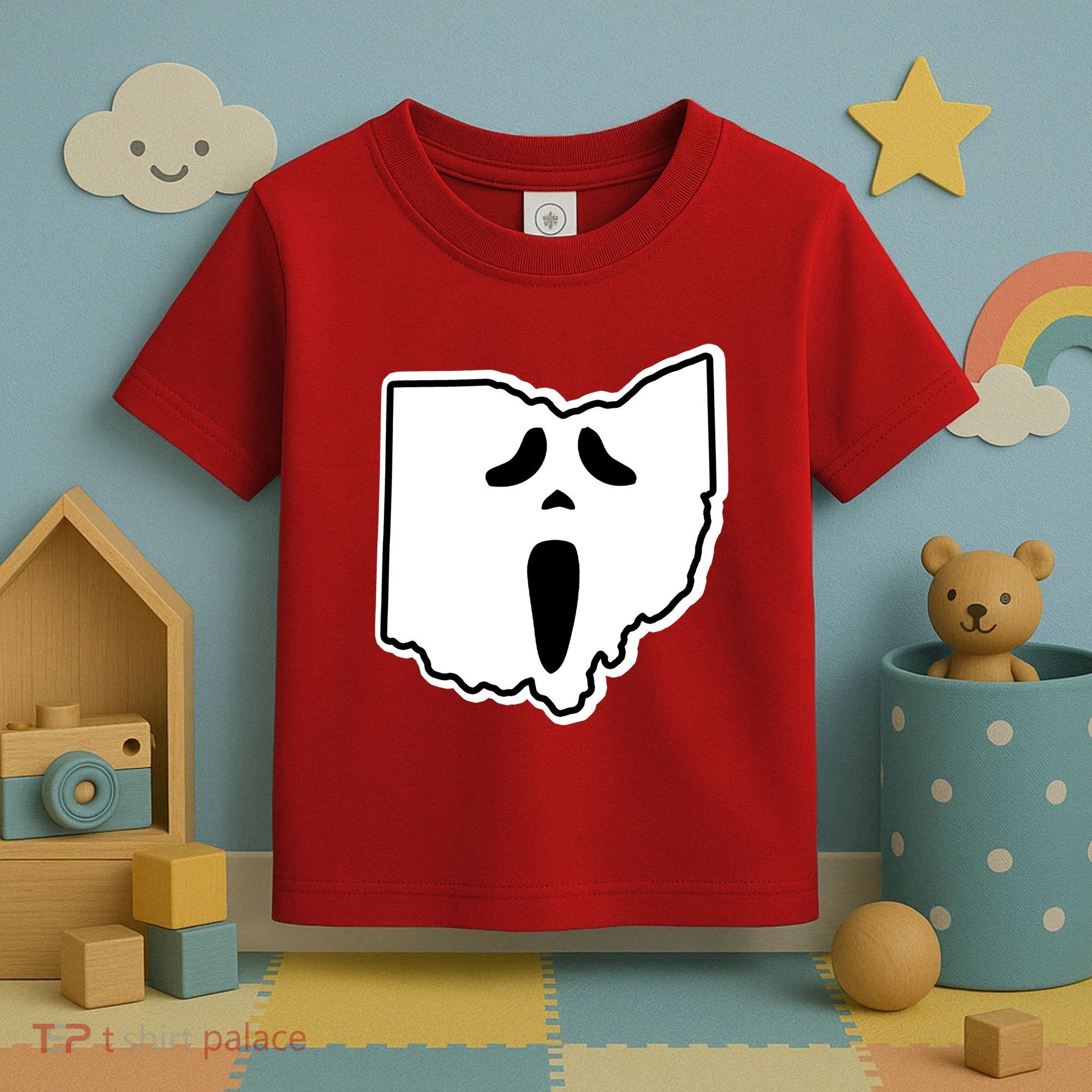 Scream Ohio Halloween Toddler T-Shirt