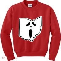 Scream Ohio Halloween Kids Sweatshirt thumb 0