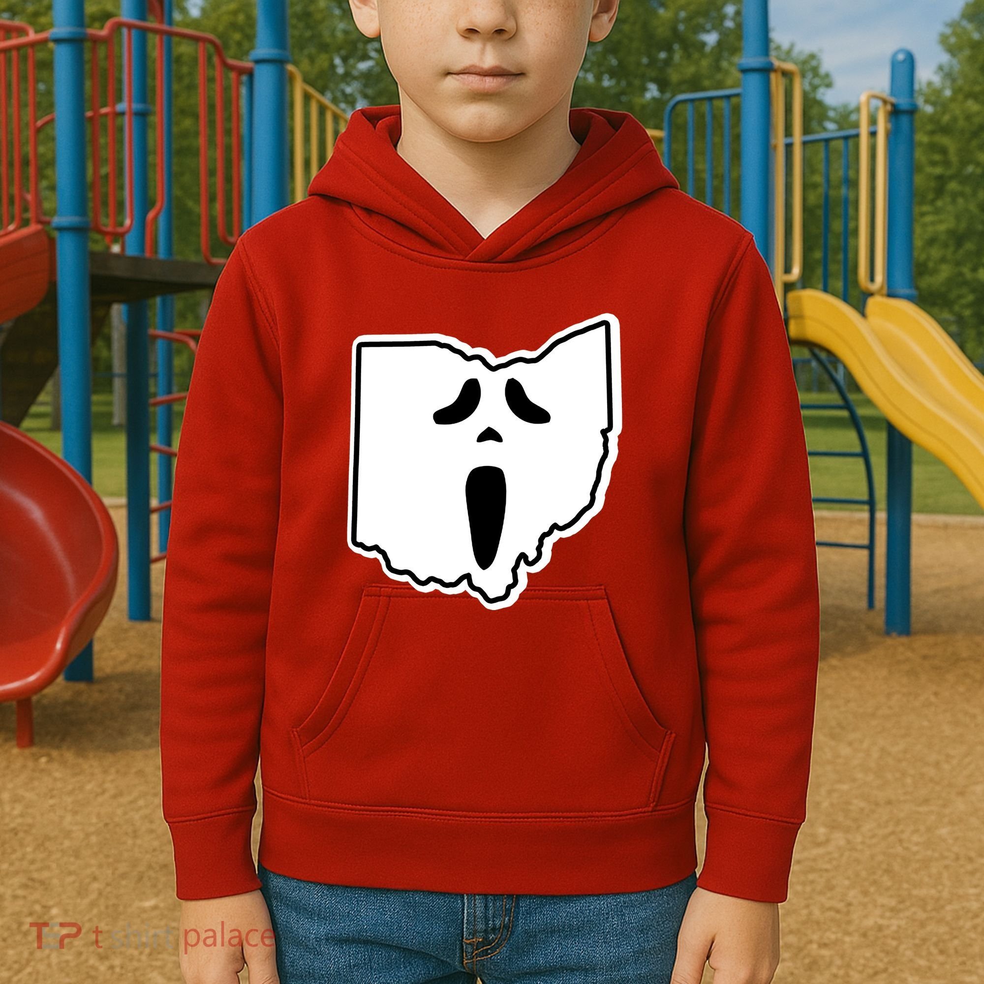 Scream Ohio Halloween Kids Hoodie